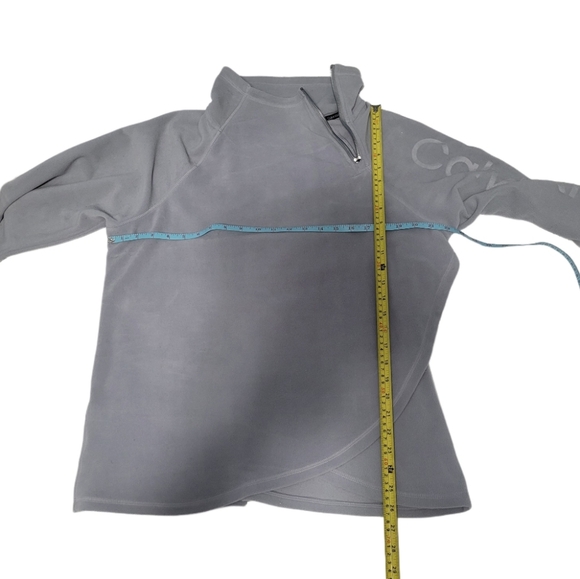 Calvin Klein Women's M Fleece Sweatshirt/Top Gray - Picture 5 of 10
